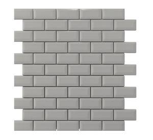 Malla mosaico 30x30 cm Bise gris Norglas