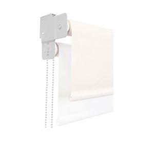 Cortina roller blackout doble 160x165 cm Sunscreen blanco