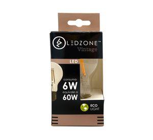 Ampolleta led Box A60 filamento 6 W E27 luz cálida