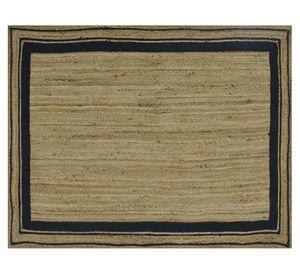 Alfombra 120x180 cm Trenzado 2 natural/negro