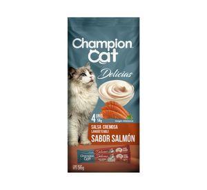 Snack gato 56 gr Delicias salmón Champion Cat.