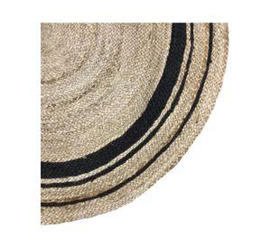 Alfombra 120 cm Trenzado café/negro Cotidiana