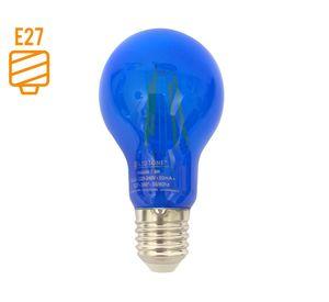 Ampolleta led 6W E27 luz cálida A60 azul