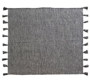 Alfombra 120x180 cm borlas gris Cotidiana