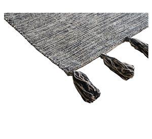 Alfombra 120x180 cm borlas gris Cotidiana