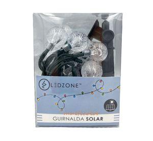 Guirnalda de luces solar 1.5 W 390 cm luz cálida multicolor
