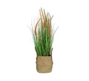 Planta artificial Grass con macetero Outzen