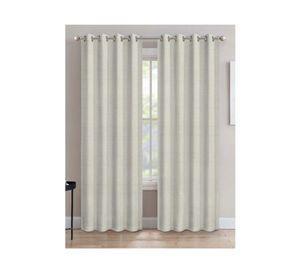 Cortina ojetillos 130x230 cm textura beige Cotidiana