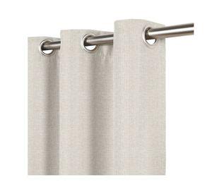 Cortina ojetillos 130x230 cm textura beige Cotidiana