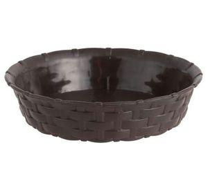 Plato macetero 18 cm ratán marrón Reyplast