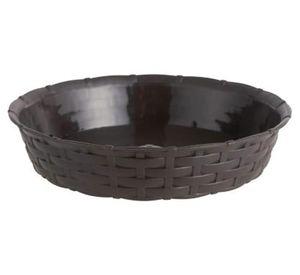Plato macetero 33 cm ratán marrón Reyplast