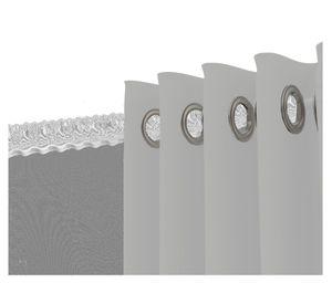 Cortina sunout + velo 140x230 cm gris claro Cotidiana