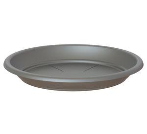 Plato maceta 18 cm Capri antracita Outzen