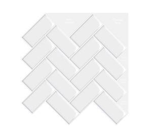 Mosaicos 30x28 cm rectángulos blanco