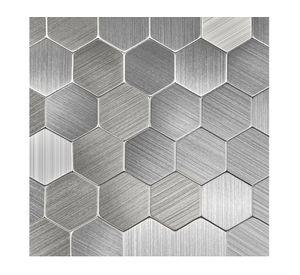 Mosaicos 29.1x28.6 cm Hexágono metálico