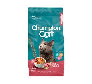 Alimento seco gatos 3 kg carne Champion Cat.