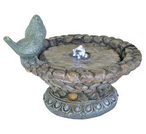 Fuente de agua con ave Outzen