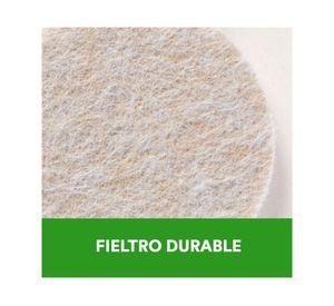 Fieltro redondo 25.4mm beige 32 unidades