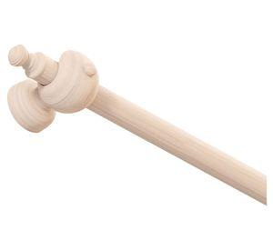 Pack barra cortina madera 22 mm x 200 cm natural
