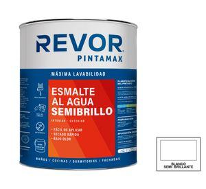 Esmalte al agua Pintamax blanco semi brillante 1/4 gl