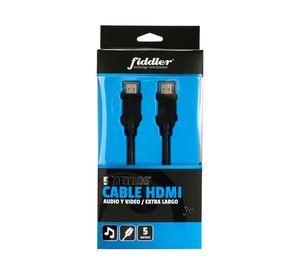 Cable HDMI 5 m Extra largo negro Fiddler
