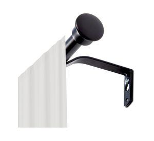 Barra cortina extensible 16/19 mm 120/210 cm negro Cotidiana