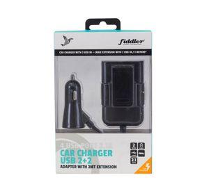 Cargador automóvil Entrada USB X4 Fiddler