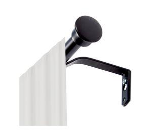 Barra cortina extensible 16/19 mm 120/210 cm negro Cotidiana
