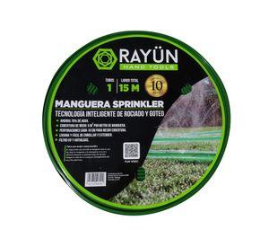 Manguera aspersor Sprinkler 1/2" 15 m verde