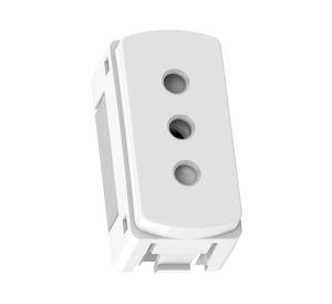 Toma corriente 2P+T 10A Miluz blanco Schneider