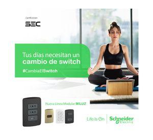 Placa armada con interruptor triple 16A 9/32 blanco Schneider
