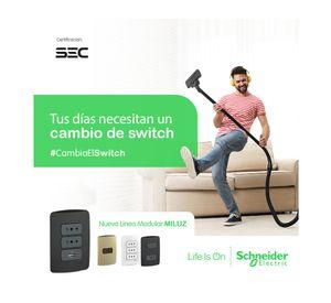 Placa armada tomacorriente 2P+T 10A/16A Miluz blanco Schneider