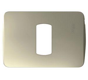 Placa 1 Módulo Miluz dorado Schneider