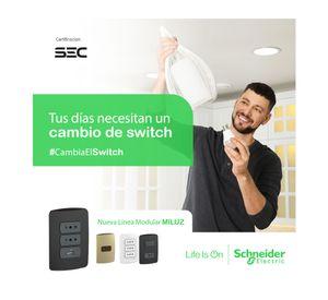Toma corriente 2P+T 10A/16A Miluz café Schneider