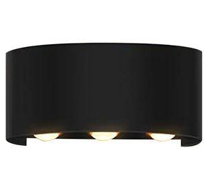 Aplique LED 6L luz cálida negro Pro-Lighting