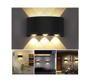 Aplique LED 6L luz cálida negro Pro-Lighting