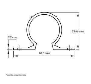 Abrazadera CPVC 1/2'' Vinilit