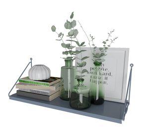 Repisa 62cm Angolo simple gris azulado Ducasse