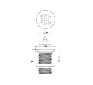 Desagüe lavatorio 11/4" DS112