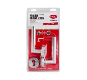Cerradura embutida manilla oficina/baño niza gris
