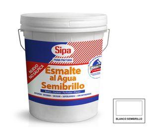 Esmalte al agua tineta blanco semi brillante Fachada Sipa