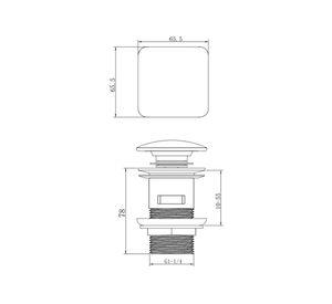 Desagüe lavatorio 11/4" DS102