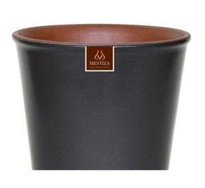 Maceta Zaia 20 cm gris mate