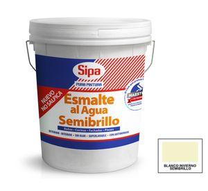 Esmalte al agua tineta blanco invierno semi brillante Sipa