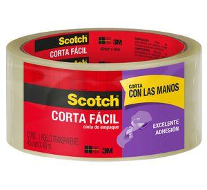 Cinta embalaje corta fácil 45 mmx 40 m 3M transparente