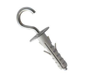 Tarugo gancho 9x50 mm Curvo gris