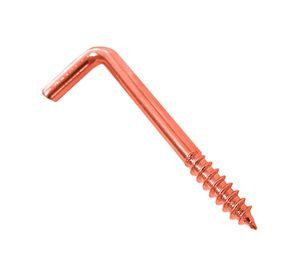 Tornillo escuadra 3x1'' cobrizado 5 unidades