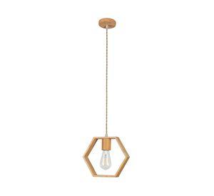 Lámpara colgar 1L E27 Vintage hexagonal