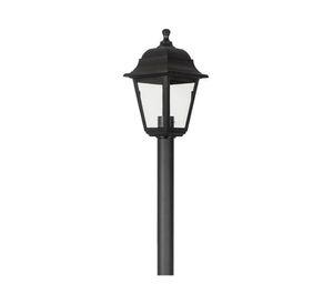 Farol pie 4 caras 60W E27 1L negro