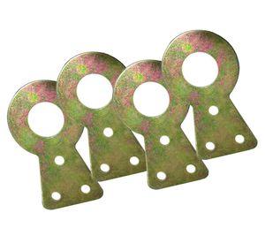 Colgador de cuadro 14x25 mm 4 unidades Redondo amarillo